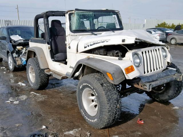 1J4FA49S33P324178 - 2003 JEEP WRANGLER / WHITE photo 1