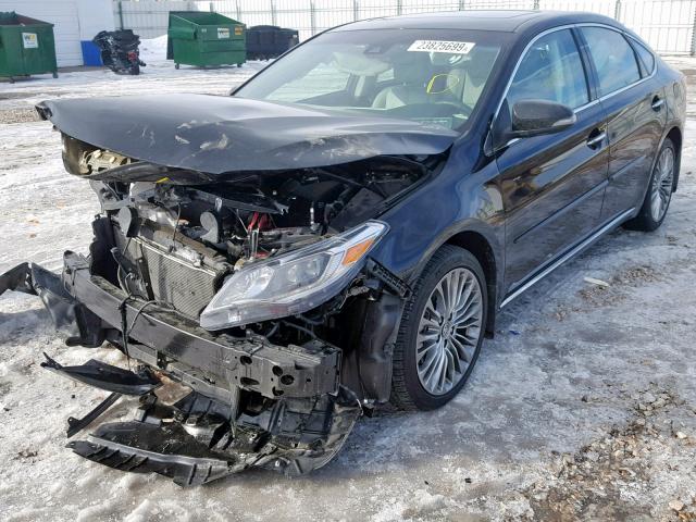 4T1BK1EB4GU196607 - 2016 TOYOTA AVALON XLE BLACK photo 2