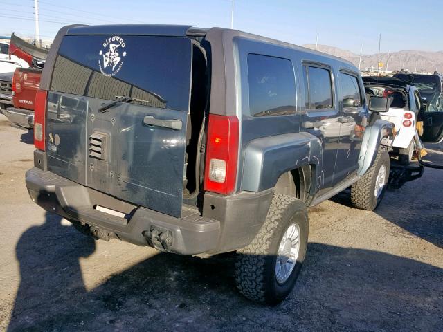 5GTDN136768269737 - 2006 HUMMER H3 BLUE photo 4