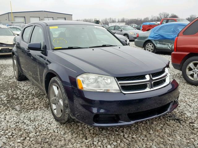 1B3BD2FG7BN551689 - 2011 DODGE AVENGER LU BLUE photo 1