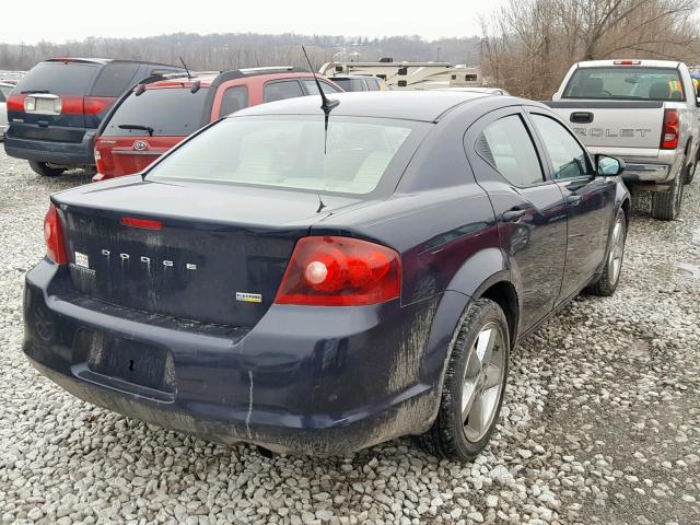 1B3BD2FG7BN551689 - 2011 DODGE AVENGER LU BLUE photo 4