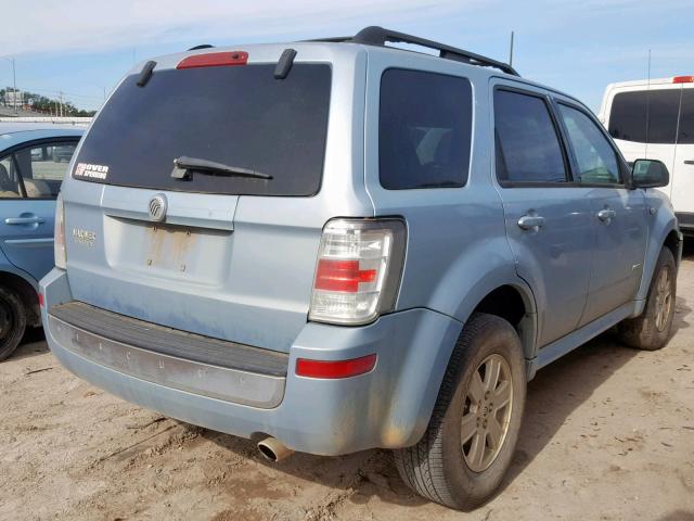 4M2CU81Z98KJ04977 - 2008 MERCURY MARINER BLUE photo 4