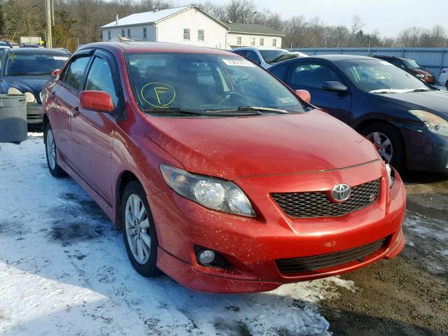 2T1BU4EE6AC334503 - 2010 TOYOTA COROLLA BA RED photo 1