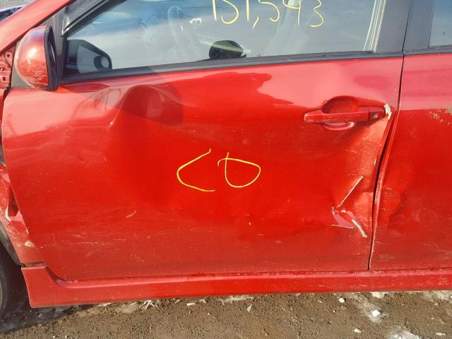 2T1BU4EE6AC334503 - 2010 TOYOTA COROLLA BA RED photo 10