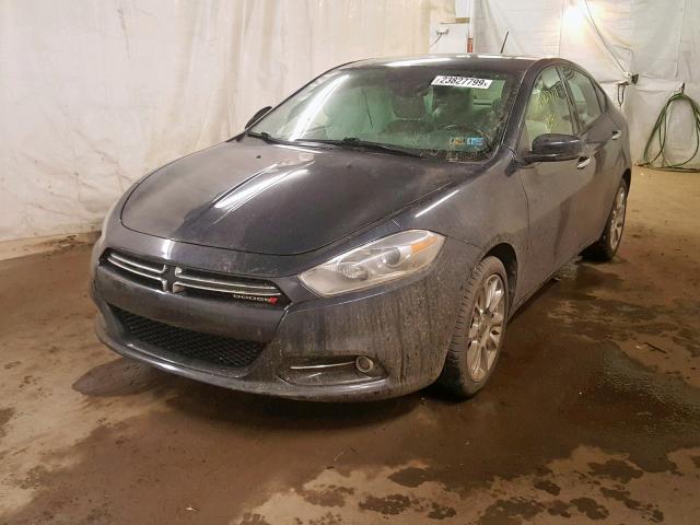 1C3CDFCA4DD103966 - 2013 DODGE DART LIMIT GRAY photo 2