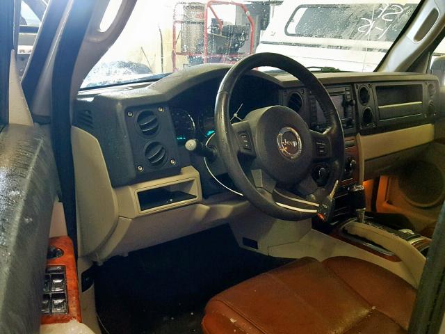 1J8HG582X6C297750 - 2006 JEEP COMMANDER SILVER photo 9