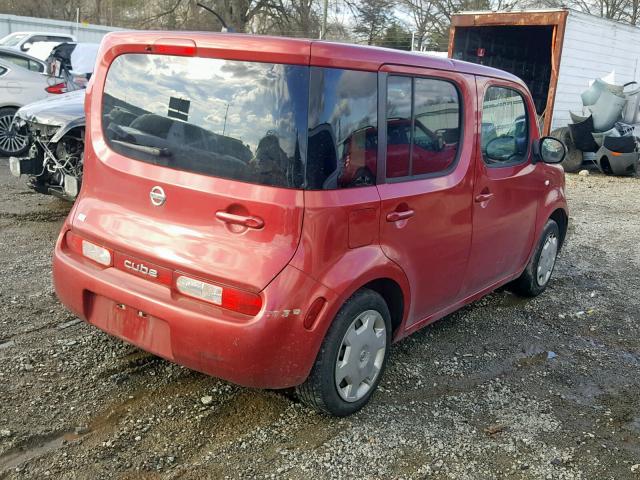 JN8AZ2KRXBT207468 - 2011 NISSAN CUBE BASE RED photo 4