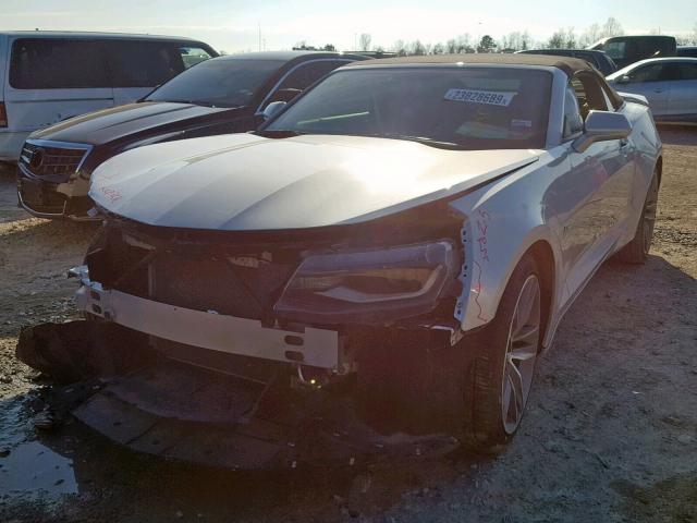 1G1FB3DX0G0171444 - 2016 CHEVROLET CAMARO LT GRAY photo 2