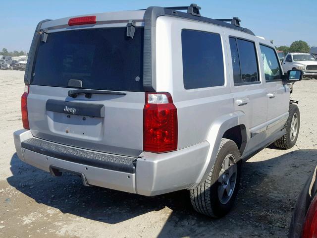 1J4RH4GK0AC159240 - 2010 JEEP COMMANDER SILVER photo 4