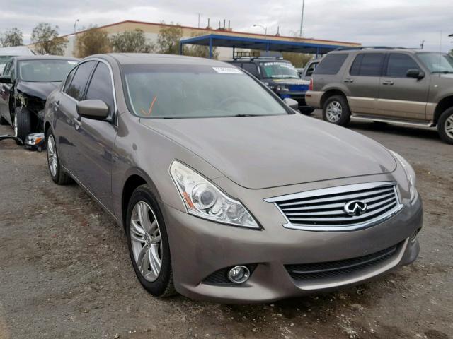 JN1CV6AP9AM406773 - 2010 INFINITI G37 BASE TAN photo 1