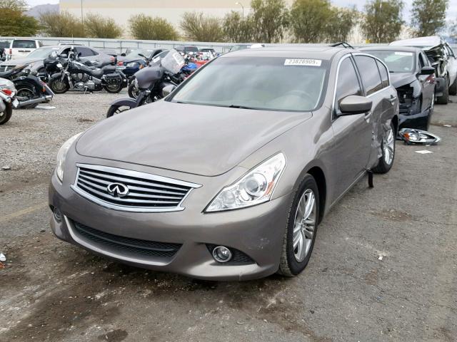 JN1CV6AP9AM406773 - 2010 INFINITI G37 BASE TAN photo 2