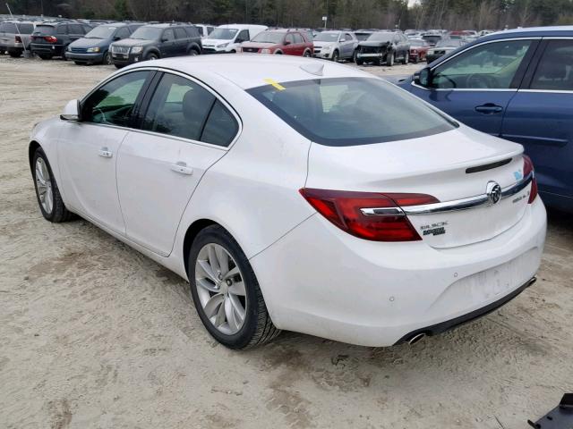 2G4GN5EX1F9175774 - 2015 BUICK REGAL PREM WHITE photo 3