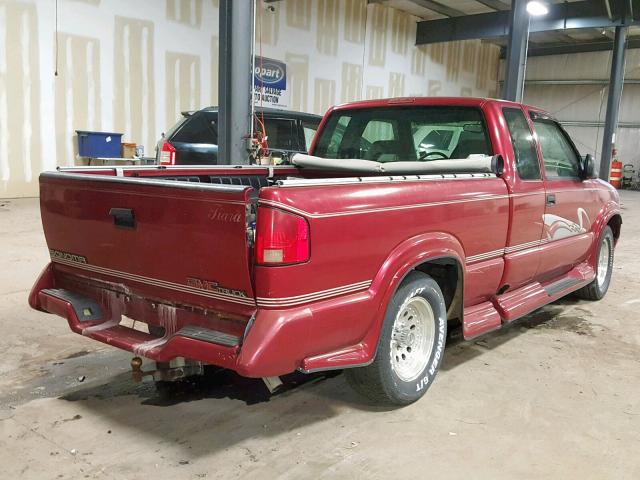 1GTCS19Z0S8538152 - 1995 GMC SONOMA MAROON photo 4