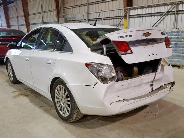 1G1PH5SBXD7305076 - 2013 CHEVROLET CRUZE ECO WHITE photo 3