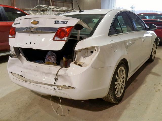 1G1PH5SBXD7305076 - 2013 CHEVROLET CRUZE ECO WHITE photo 4