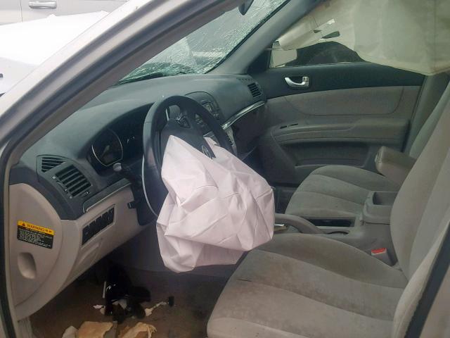 5NPEU46F16H090185 - 2006 HYUNDAI SONATA GLS SILVER photo 5