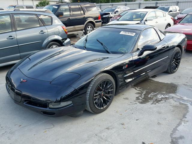 1G1YY22G6X5108355 - 1999 CHEVROLET CORVETTE BLACK photo 2