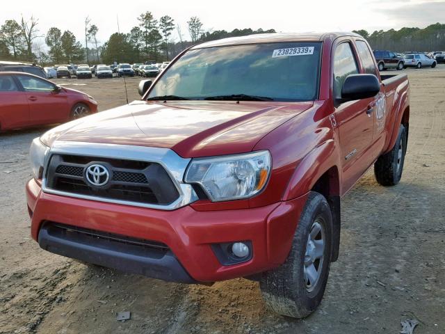 5TFUU4EN2DX064670 - 2013 TOYOTA TACOMA RED photo 2