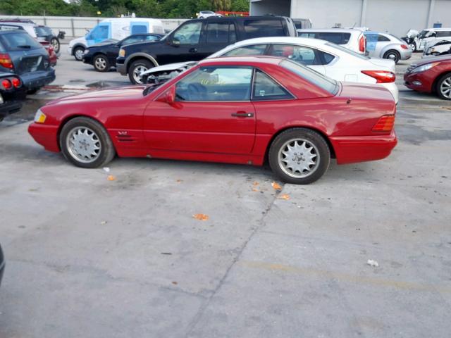 WDBFA76F3TF132617 - 1996 MERCEDES-BENZ SL 600 RED photo 9