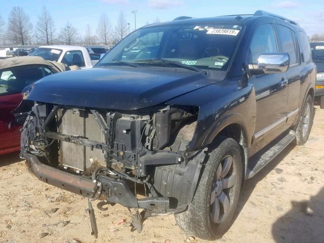 5N1AA0ND9CN610348 - 2012 NISSAN ARMADA SV BLACK photo 2