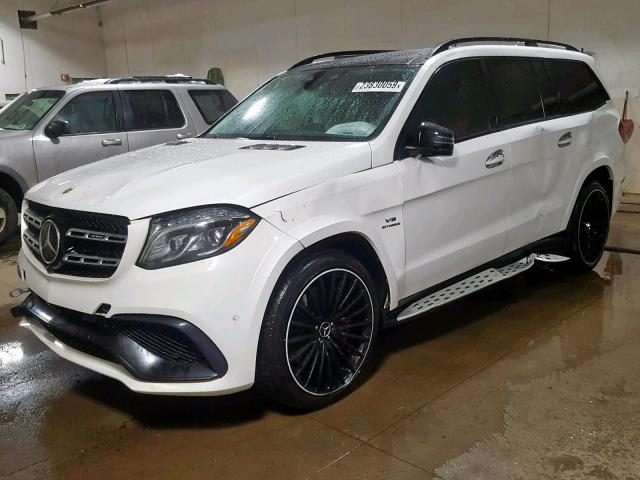 4JGDF7FE4HA866121 - 2017 MERCEDES-BENZ GLS 63 AMG WHITE photo 2