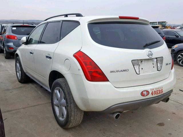 JN8AZ05W66W003051 - 2006 NISSAN MURANO CREAM photo 3