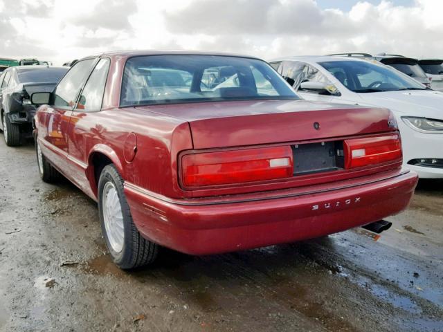 2G4WB12L6S1454824 - 1995 BUICK REGAL CUST BURGUNDY photo 3