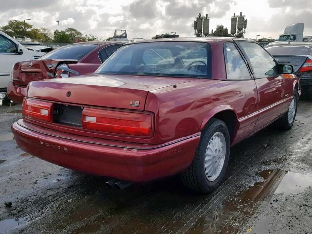 2G4WB12L6S1454824 - 1995 BUICK REGAL CUST BURGUNDY photo 4