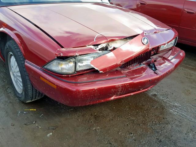 2G4WB12L6S1454824 - 1995 BUICK REGAL CUST BURGUNDY photo 9