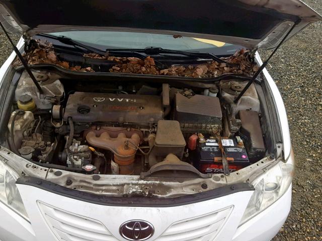 4T1BE46K47U583567 - 2007 TOYOTA CAMRY NEW WHITE photo 7