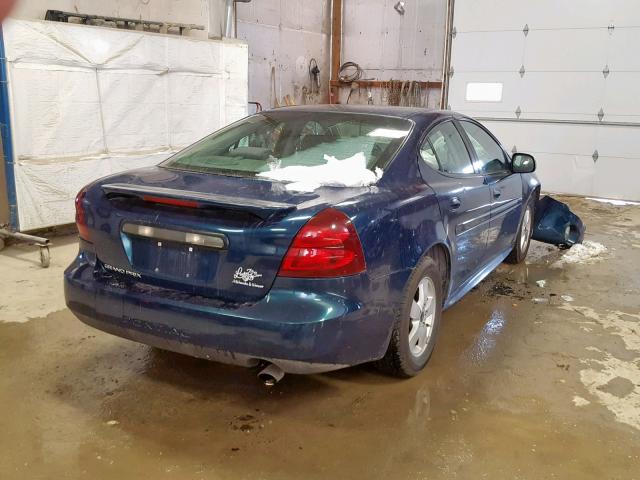 2G2WP522X51145287 - 2005 PONTIAC GRAND PRIX BLUE photo 4