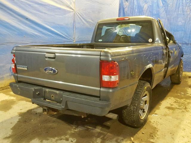 1FTYR10D09PA13501 - 2009 FORD RANGER GRAY photo 4