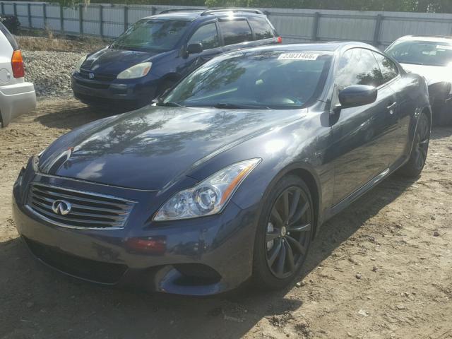 JNKCV64E59M601223 - 2009 INFINITI G37 BASE BLUE photo 2