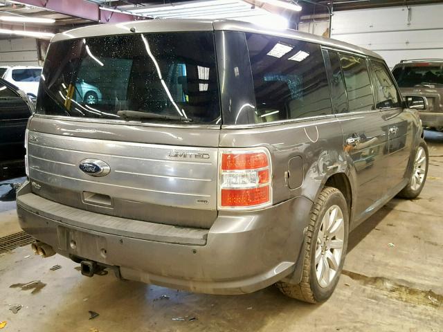 2FMEK63C49BA14323 - 2009 FORD FLEX LIMIT GRAY photo 4