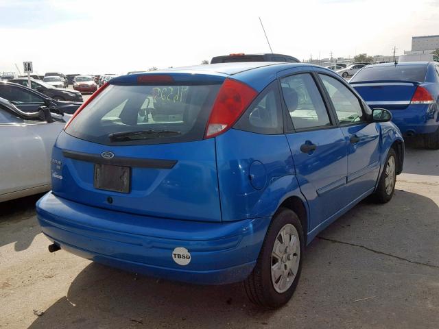 1FAFP37N57W262098 - 2007 FORD FOCUS ZX5 BLUE photo 4