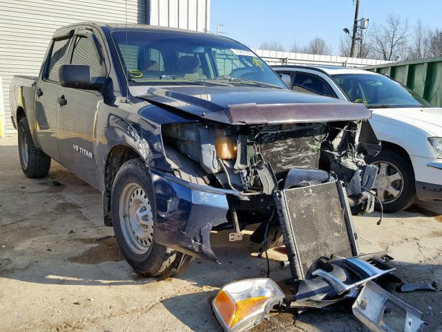 1N6BA07D88N325652 - 2008 NISSAN TITAN XE BLUE photo 1