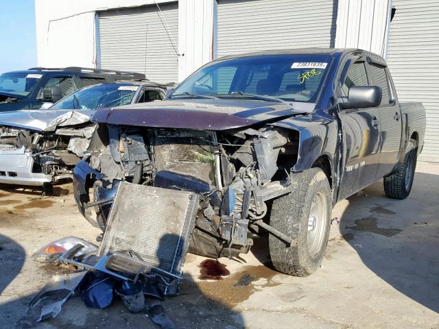 1N6BA07D88N325652 - 2008 NISSAN TITAN XE BLUE photo 2