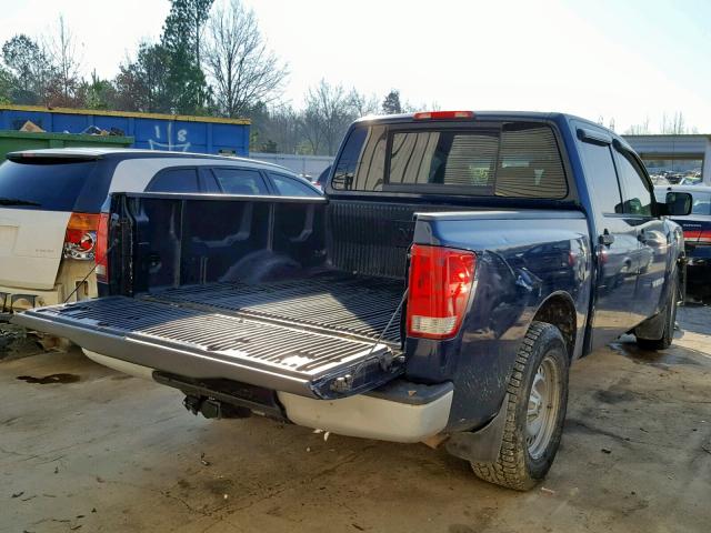 1N6BA07D88N325652 - 2008 NISSAN TITAN XE BLUE photo 4