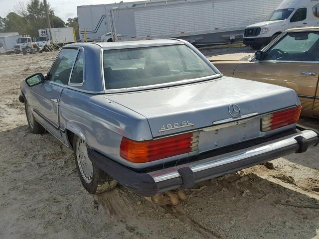 10704412061634 - 1980 MERCEDES-BENZ 450 SL BLUE photo 3