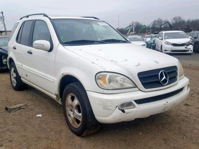 4JGAB57EX4A476748 - 2004 MERCEDES-BENZ ML 350 WHITE photo 1