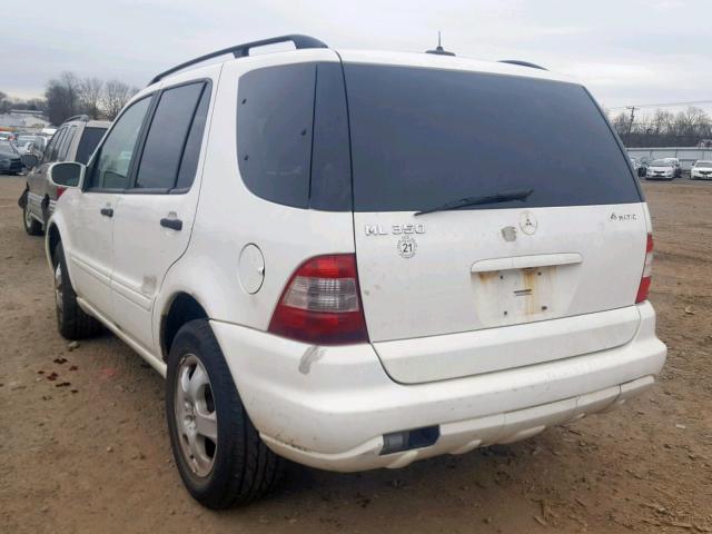 4JGAB57EX4A476748 - 2004 MERCEDES-BENZ ML 350 WHITE photo 3