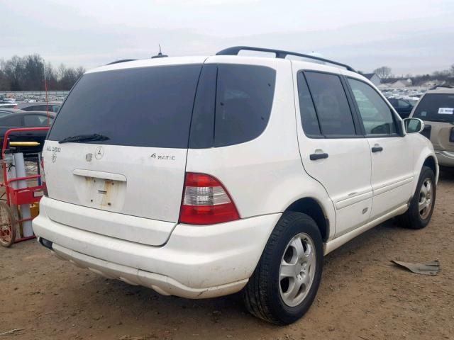 4JGAB57EX4A476748 - 2004 MERCEDES-BENZ ML 350 WHITE photo 4