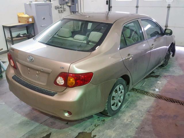 1NXBU40E29Z050013 - 2009 TOYOTA COROLLA BA TAN photo 4