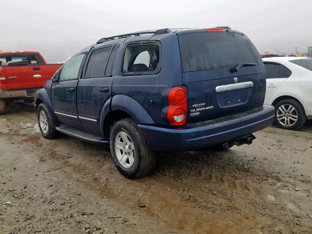 1D4HD58N74F155042 - 2004 DODGE DURANGO LI BLUE photo 3