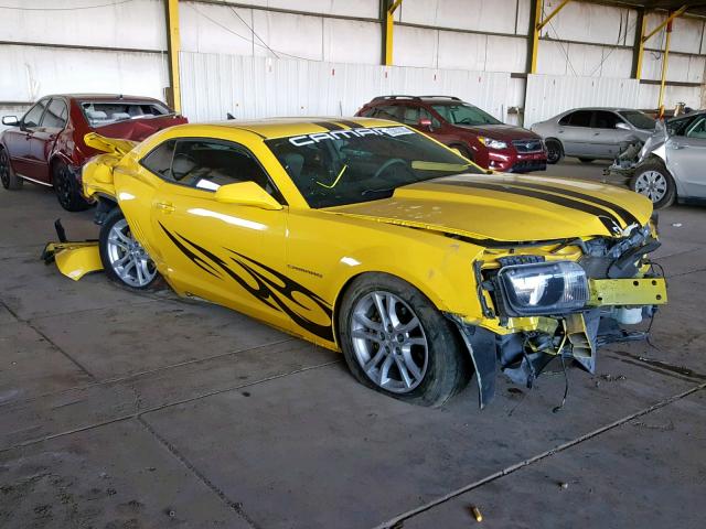 2G1FA1E31C9108484 - 2012 CHEVROLET CAMARO LS YELLOW photo 1