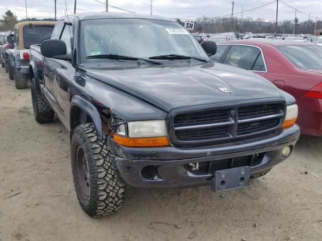 1B7GG22N3YS596641 - 2000 DODGE DAKOTA BLACK photo 1