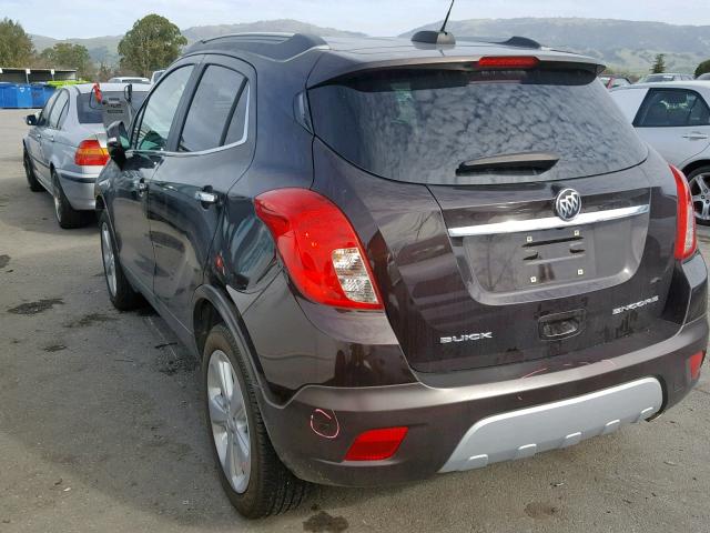 KL4CJASB9FB268907 - 2015 BUICK ENCORE BLACK photo 3