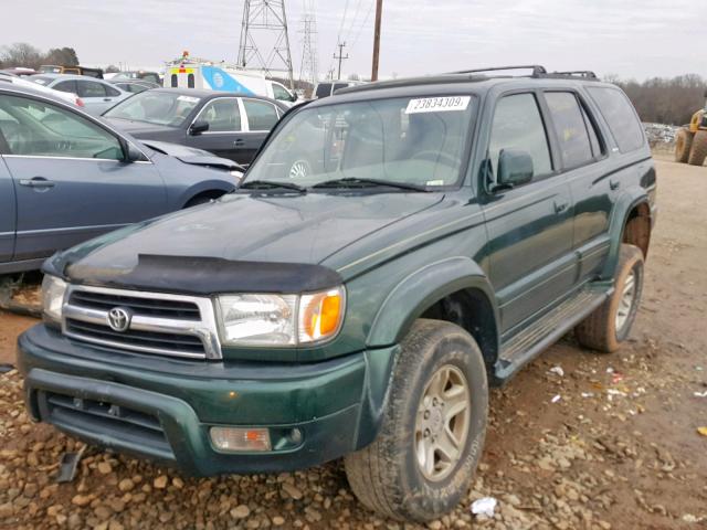 JT3HN87R2X9022888 - 1999 TOYOTA 4RUNNER LI GREEN photo 2