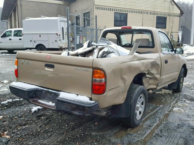 5TENL42N93Z279532 - 2003 TOYOTA TACOMA GOLD photo 4