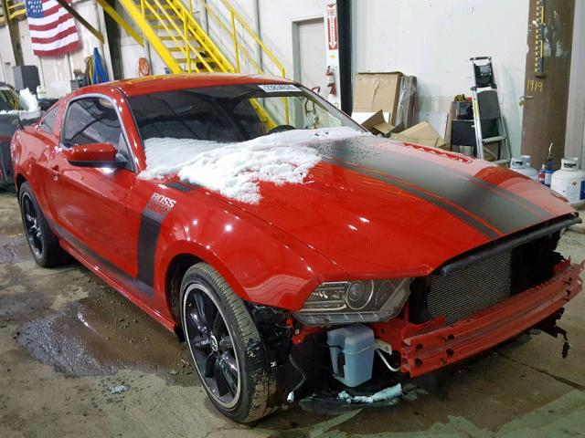 1ZVBP8CU2D5271679 - 2013 FORD MUSTANG BO RED photo 1